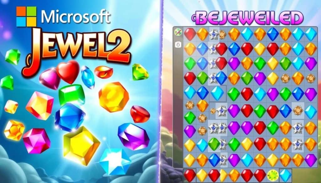 Comparing Microsoft Jewel 2 with Bejeweled