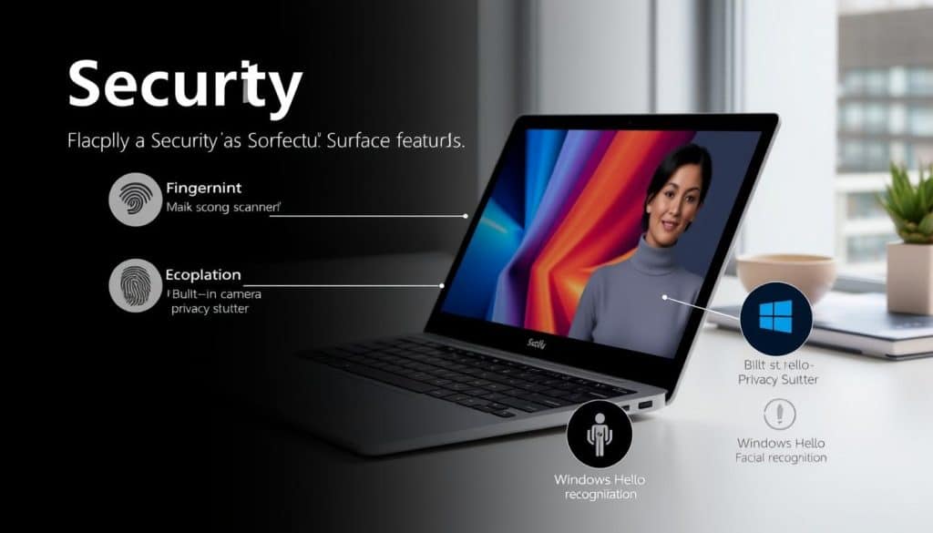 security features of Surface Laptop 2