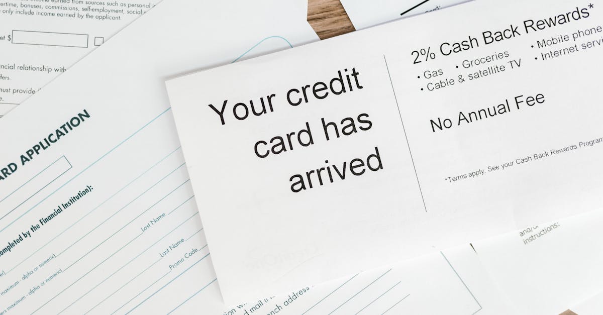 close up of a letter announcing the arrival of a credit card amidst financial documents